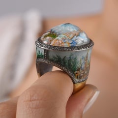 IGI Certified 2.13 Carat Natural Diamond Kremlin Motif Statement Ring