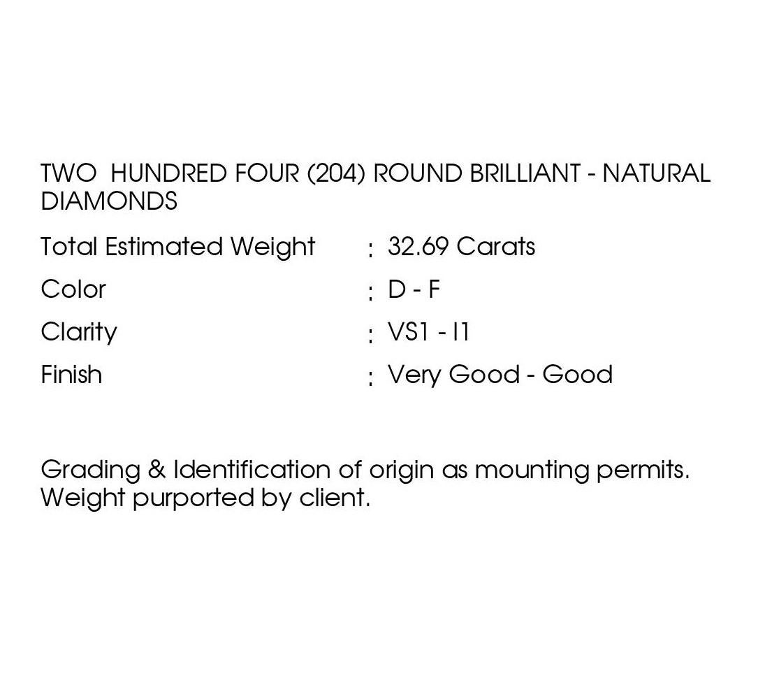 Collana in oro con zaffiri naturali certificati IGI 228,55ct e diamanti naturali 32,69ct in vendita 5
