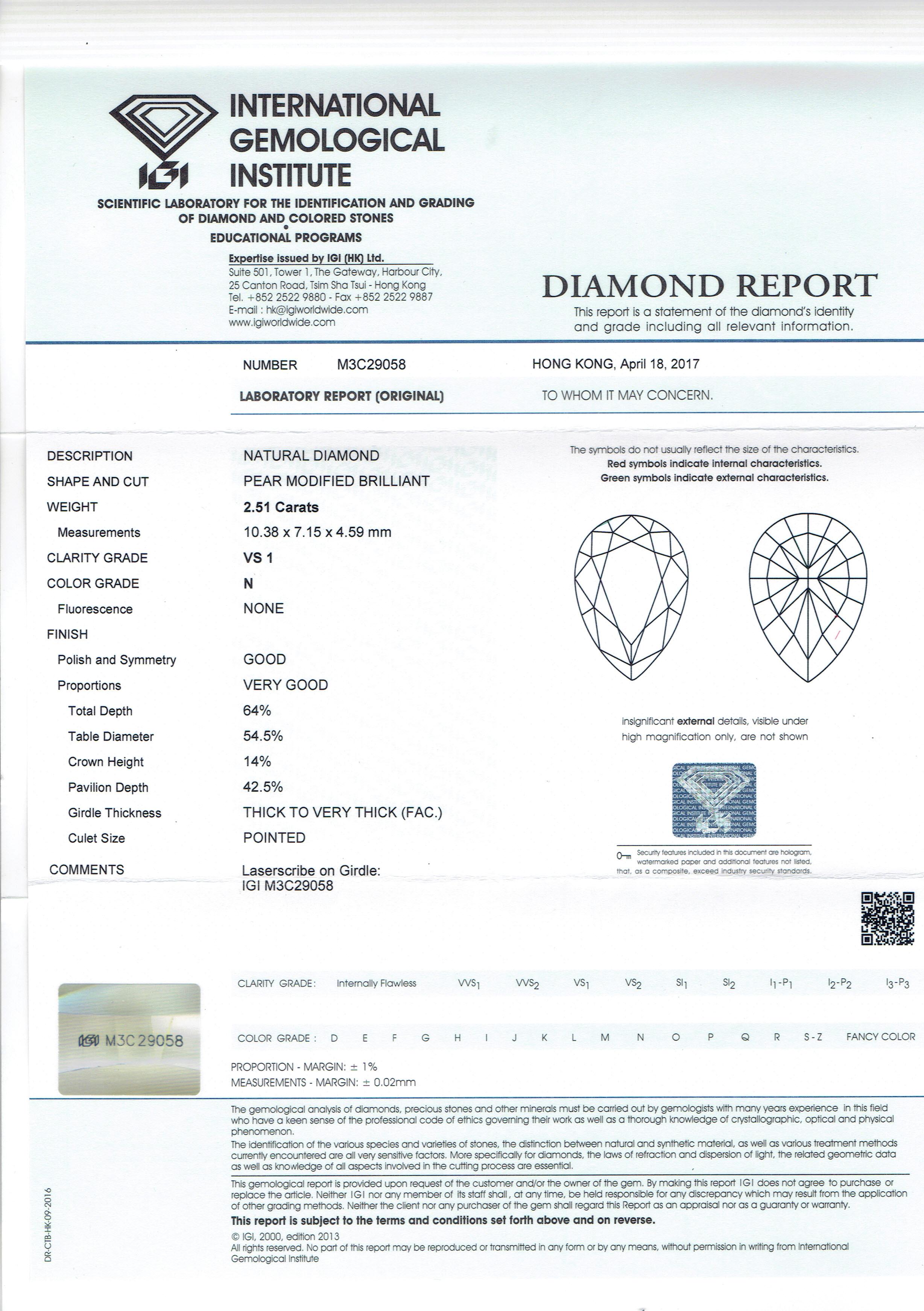 Women's IGI Certified 2.51 Carats N Color Yellow Diamond in 18 Karat Double Diamond Halo For Sale