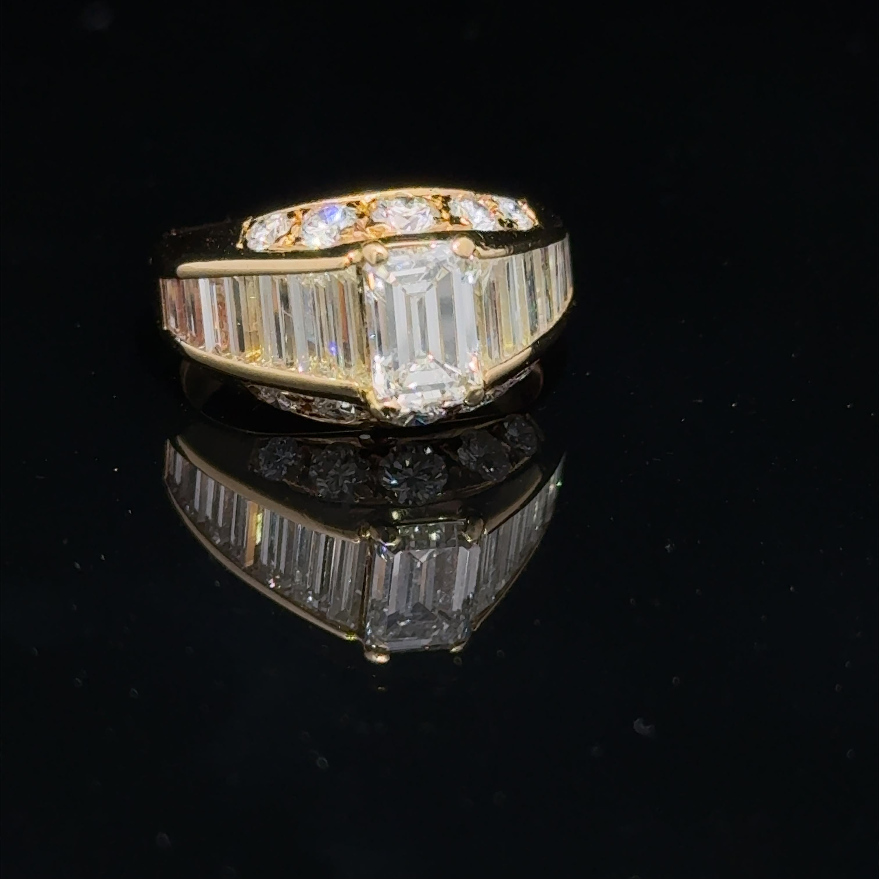 IGI-zertifizierter Ring mit 2,70 Karat natürlichen weißen Diamanten um 1980 6