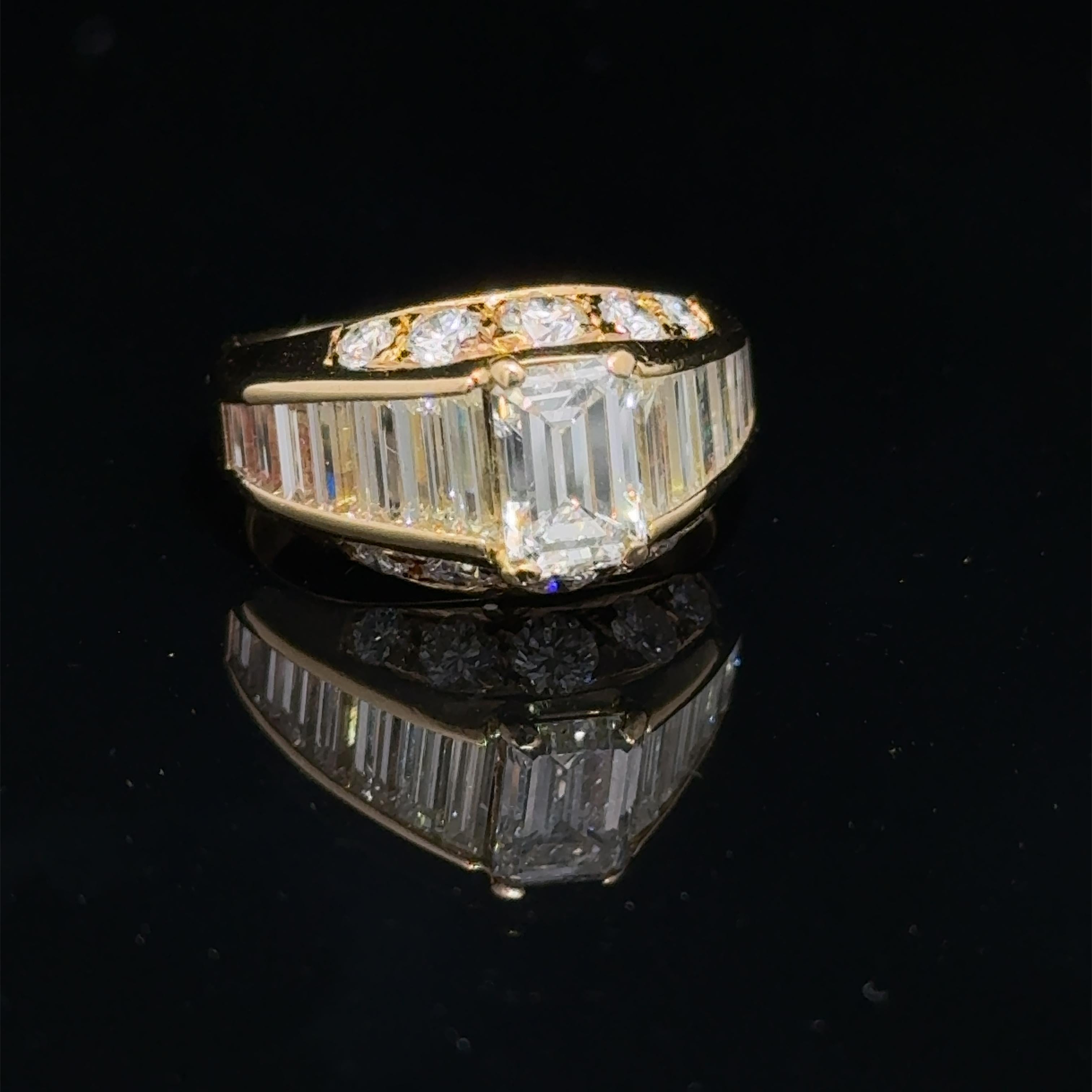 IGI-zertifizierter Ring mit 2,70 Karat natürlichen weißen Diamanten um 1980 7