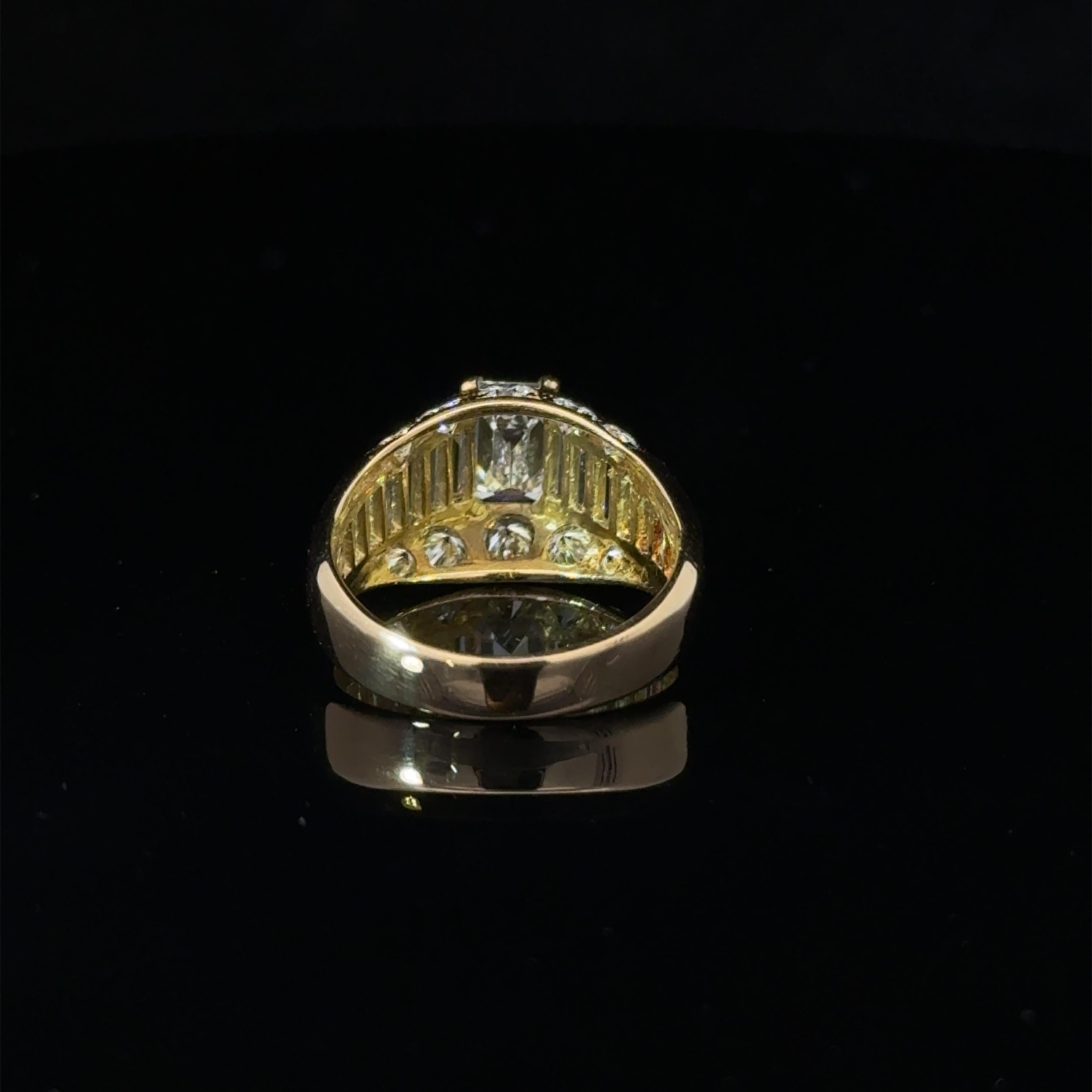 IGI-zertifizierter Ring mit 2,70 Karat natürlichen weißen Diamanten um 1980 3