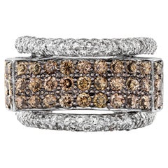 IGI Certified 2.74tcw White Gold Fancy Color Diamond Ring