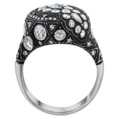 IGI Certified 2.76 Carat Natural Diamond Statement Ring 8K Gold