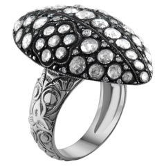 IGI Certified 2.94 Carat Natural Diamond Statement Ring 8K Gold