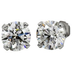 IGI Certified 3 Carat Natural Earth Mined Diamond Studs