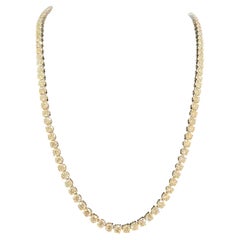 IGI Certified 30.00 Carat F VS1 Round Brilliant Diamonds Necklace in 18K Gold