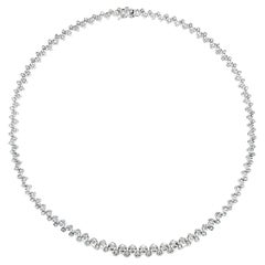 Halskette aus 18 Karat Weißgold mit IGI-zertifizierten 3,00 Karat natürlichen Diamanten
