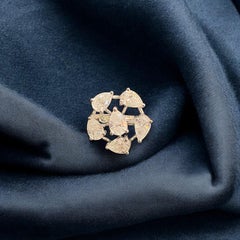 IGI Certified 3.30 Carat D/VVS1 Pear Shape 6-Stone Diamond Ring 18K White Gold