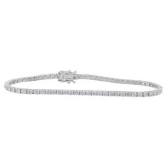 IGI Certified 3.33ct Diamonds Tennis Bracelet in 18k White Gold