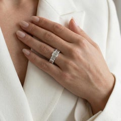 IGI Certified 3.56ct Diamonds 7-Stone Ring in 18k Yelow and White Gold