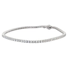 Bracciale Tennis con 3,63 carati di diamanti certificati IGI in oro bianco 14k