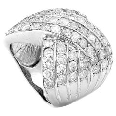 IGI Certified 4.00tcw Platinum Diamond Ring
