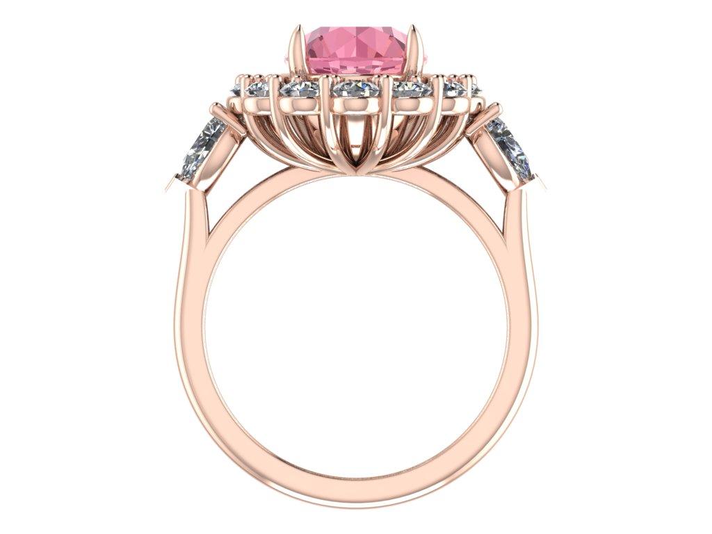 Presenting a masterpiece of craftsmanship, this exquisite ring features a 4.02-carat Padparadscha Sapphire, a rare gem known for its mesmerizing orange-pink hue that echoes the beauty of sunset skies. Originating from the legendary mines of Sri