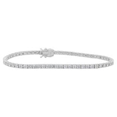 IGI Certified 4.03ct Diamonds Bracelet in 18k White Gold