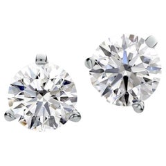 Diamants naturels certifiés IGI de 4,40 carats  Boucles d'oreilles en or 18K EXEXEX 
