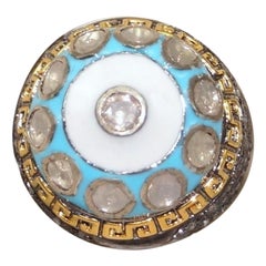 IGI Certified 4.90 Carat Diamond Polki Ring Rose cut Diamond Statement Ring