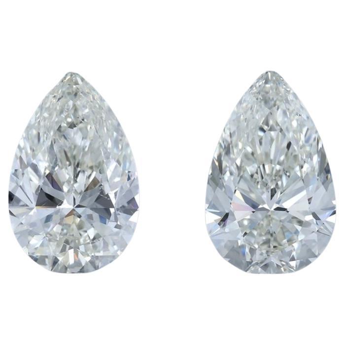 IGI Certified 5.00 Carat Pear Cut Natural Diamonds