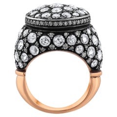 IGI Certified 5.65 Carat Natural Diamond Statement Ring 8K Gold