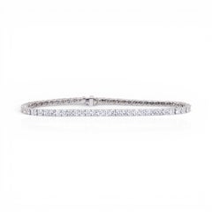 IGI-zertifizierte 5,88ct Diamanten Tennis-Armband in 18k Weißgold