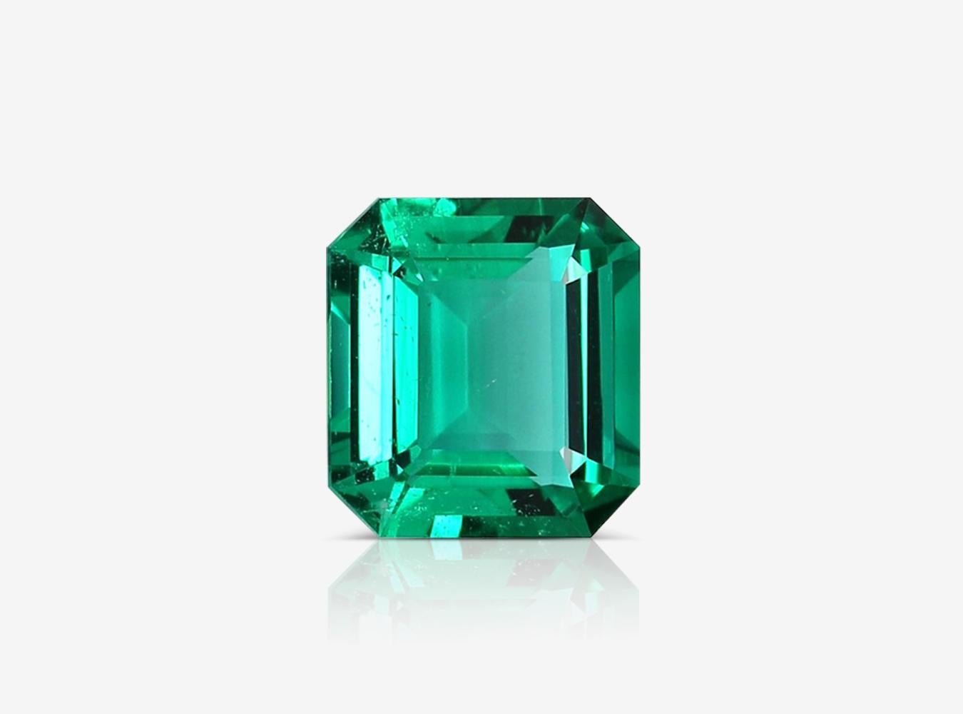 IGI Certified 5.90 Carat Minor Oil Green Emerald Diamond Ring In New Condition In Rome, IT