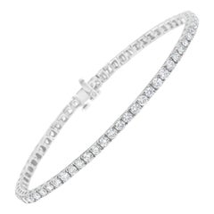 IGI Certified 7.0 Cttw Diamond 14K White Gold Classic Tennis Bracelet