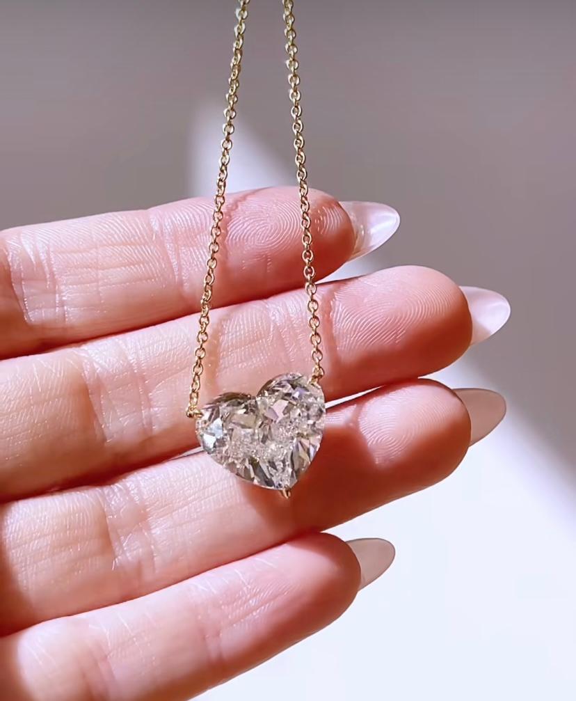 Collana in oro 18K con diamanti naturali certificati IGI da 7,50 carati in vendita 2