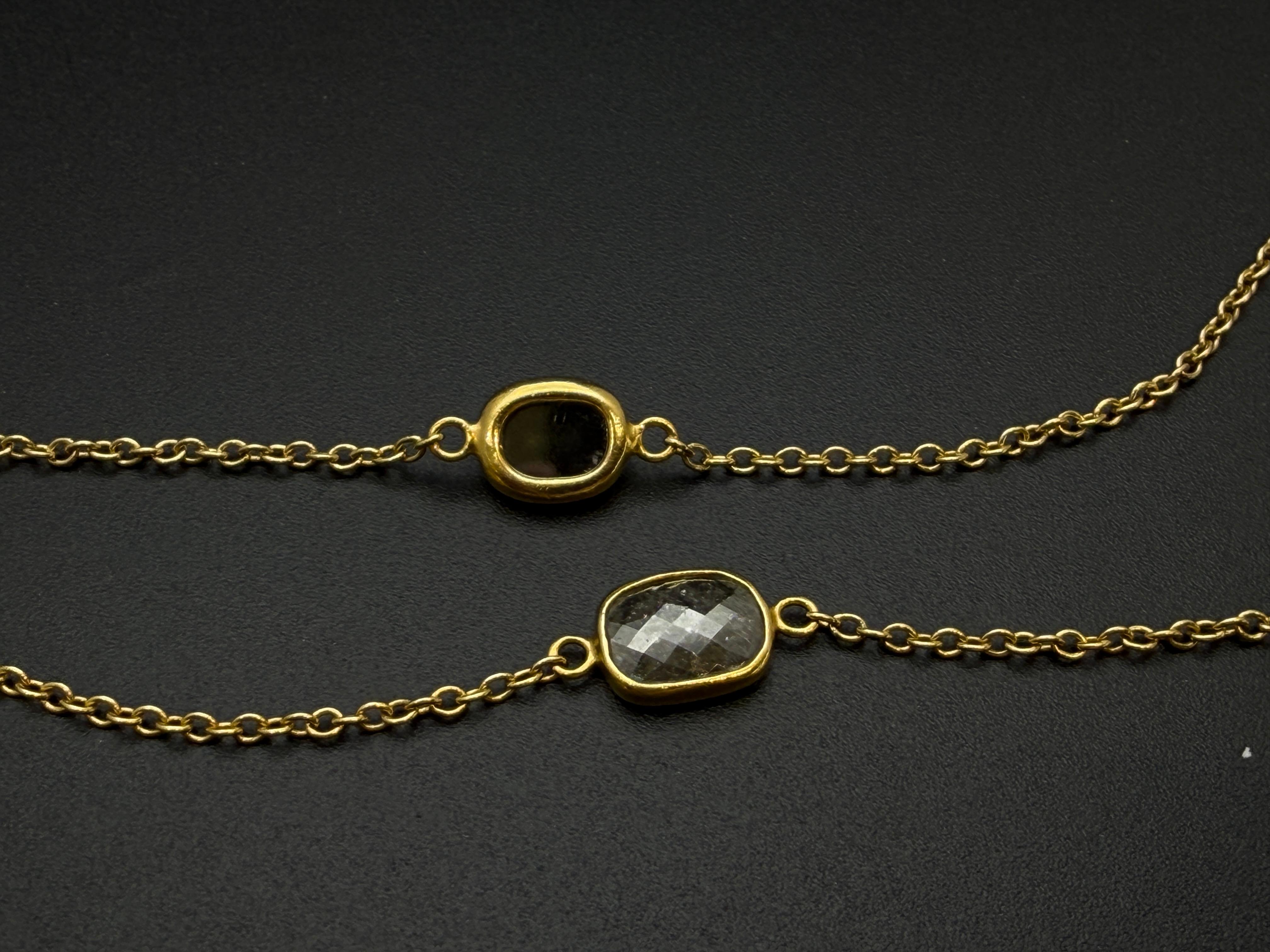 Collier en or jaune 18K certifié IGI 7.50 CT Fancy Grey Diamond & Black Pearl en vente 10