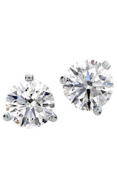 IGI Certified 8.00 Carats Natural Diamonds EX EX EX  18K Gold Earrings
