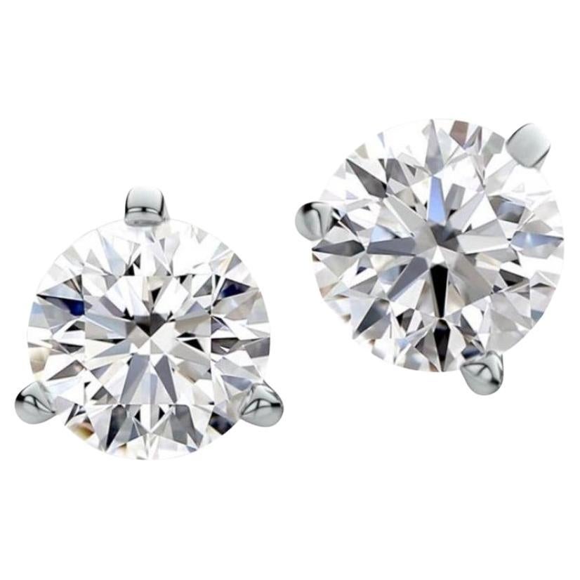 Diamants naturels certifiés IGI de 8,00 carats EX  Boucles d'oreilles en or 18K 