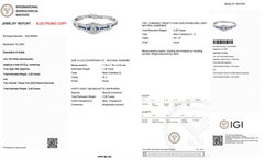 IGI Certified 8.00tcw White Gold Diamond & Sapphire Bracelet