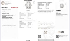 IGI Certified Antique Platinum Art Deco Ring with 4.28 Carats Natural Diamonds
