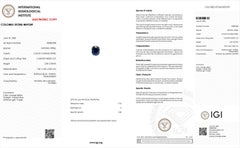 IGI certified color changed 2.09ct Blue Spinel (7.56x6.3x5.84mm)