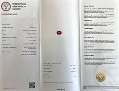 IGI Certified Deep Purple Pink Sapphire 0.70ct Natural Oval Cut Rare Gemstone