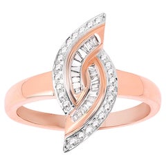IGI Certified Diamond Ring  0.29 Carats 14K Rose Gold