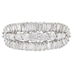 IGI Certified Diamond Ring 1 Carats Total Platinum