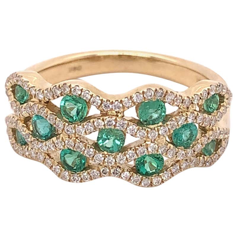 Lalique Libellule Emerald and Yellow Gold Ring For Sale at 1stDibs ...