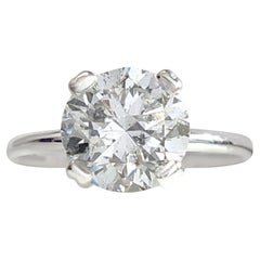 Anillo solitario de compromiso con diamante natural certificado IGI de 1,05 ct en oro blanco de 18 quilates