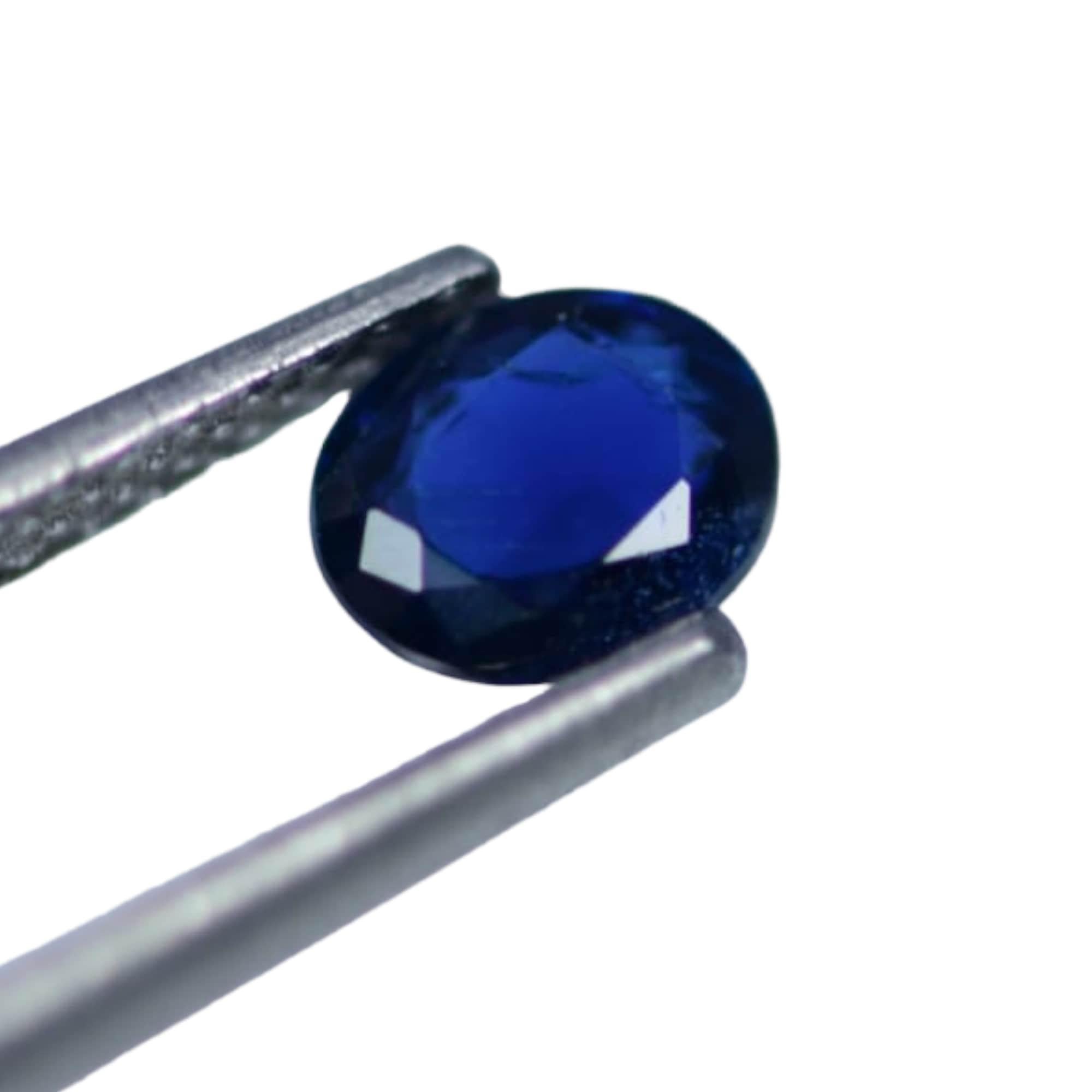 Species : Natural Corundum
Variety : Natural Sapphire
Shape and Cut : Oval Mixed Cut
Weight : 0.55 Carat
Measurements : 5.24 x 4.26 x 2.55 mm
Color : Deep Blue
Transparency : Transparent
Certificate number : 310834308
This gemstone is certified from