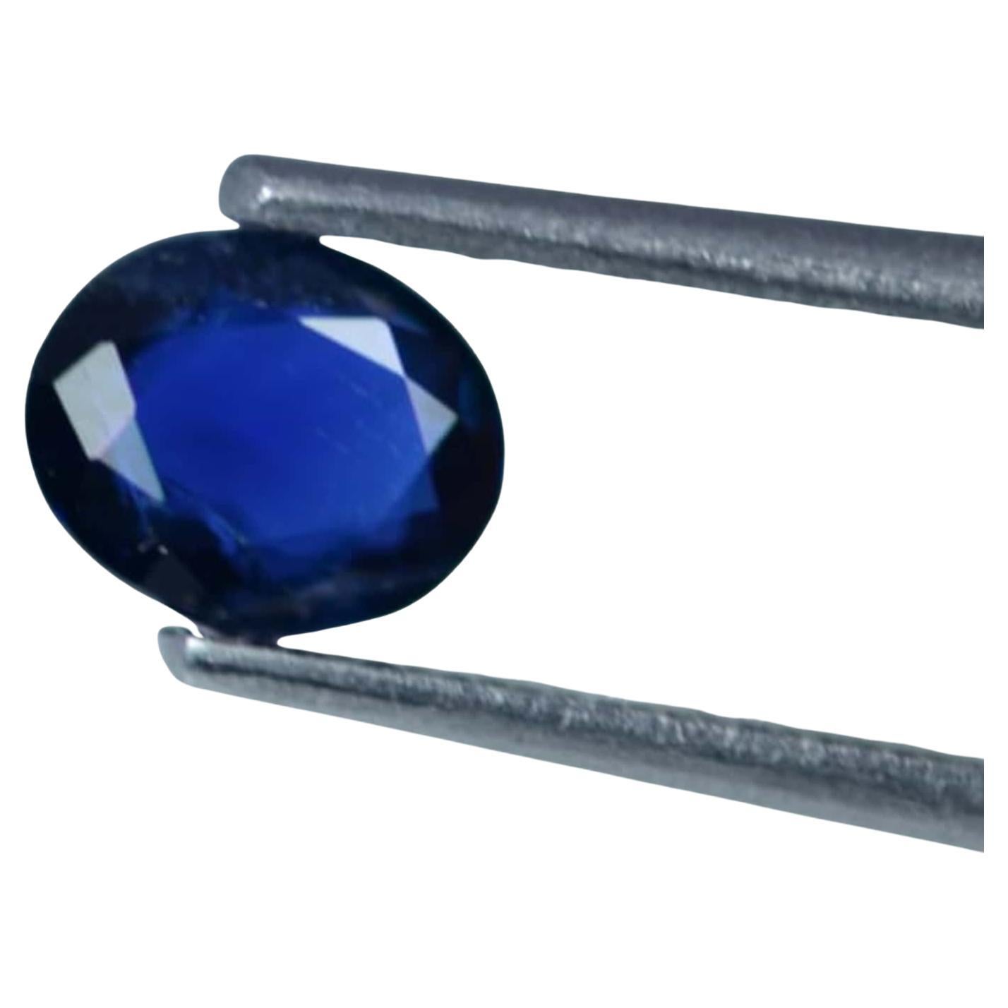 IGI Certified Natural Deep Blue Sapphire of 0.55 Carat