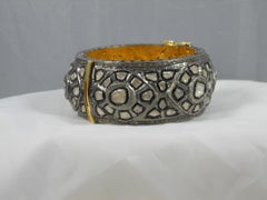 IGI certified natural Diamond sterling silver bracelet with Yellow Gold plating