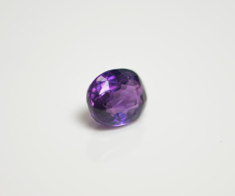 IGI Certified Natural Purple Sapphire of 1.13 Carat In New Condition For Sale In Vadgam, GJ