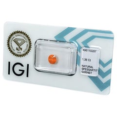 IGI Certified Natural Spessartite 'Mandarin' 1.36 Carat Gemstone