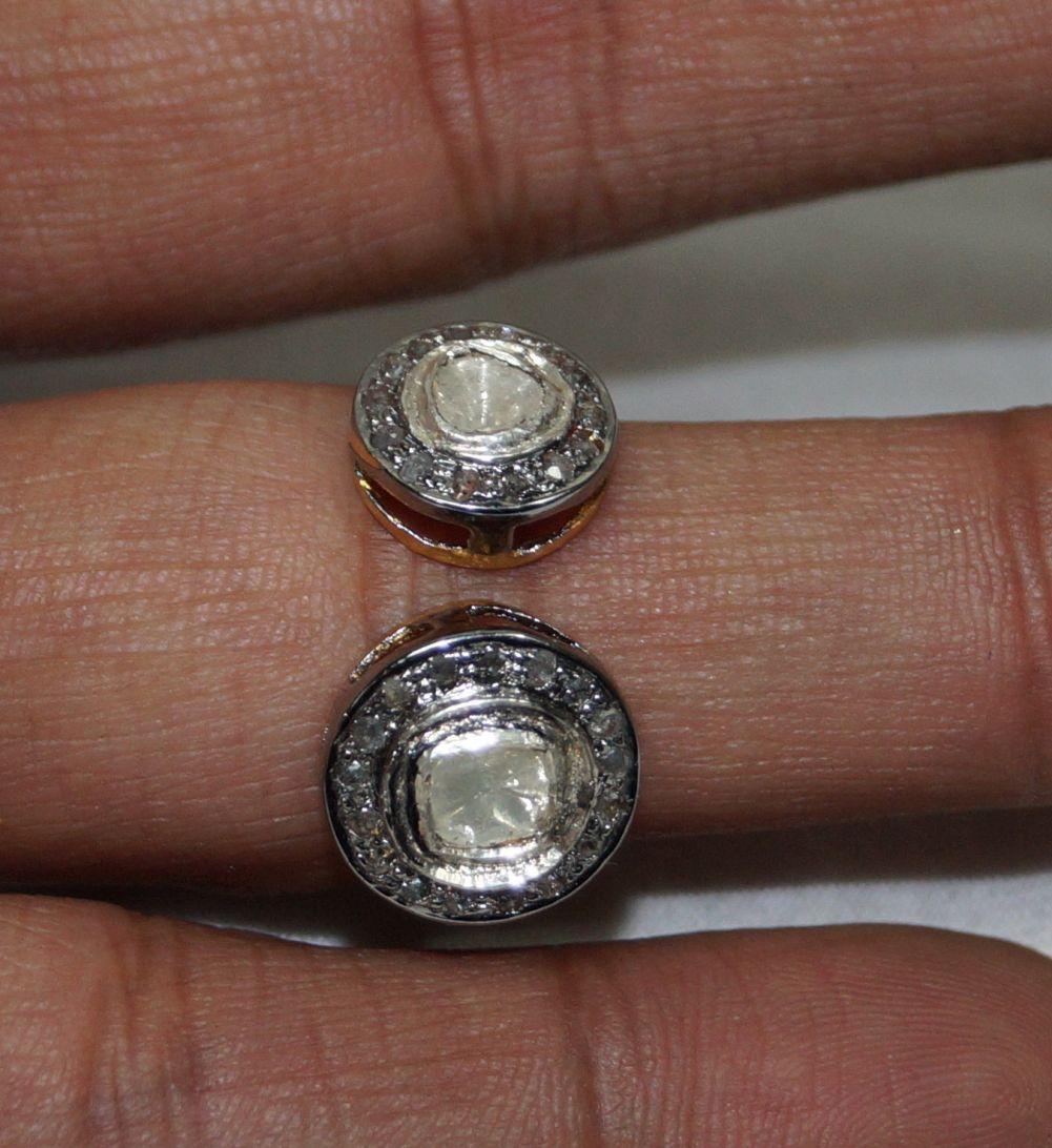 Donna Anello per l'eternità in argento 925 con diamante naturale non tagliato, certificato IGI. in vendita