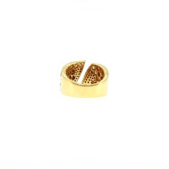 Anello contemporaneo con diamanti colorati e bianchi da 4,49 carati, in oro 18 carati