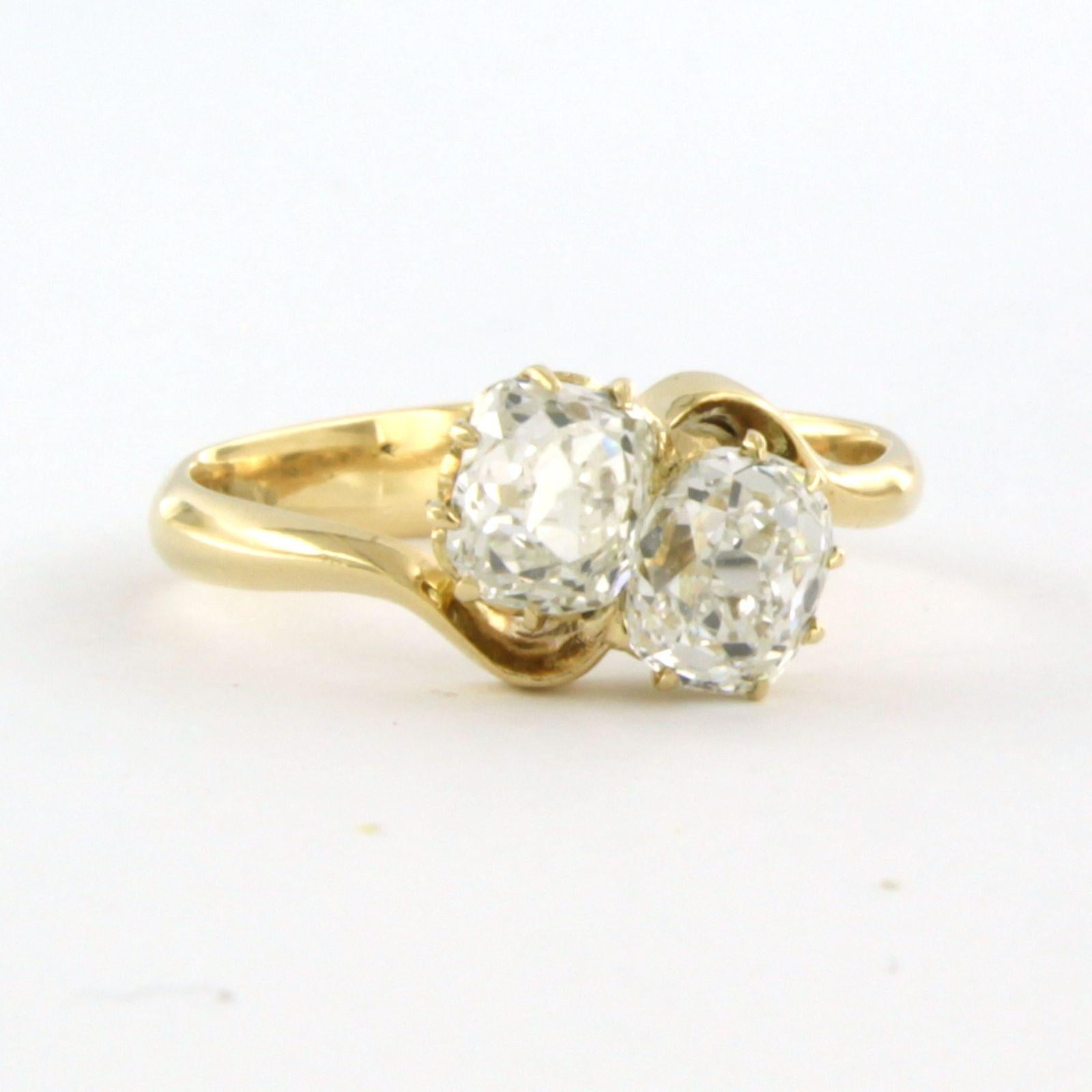 IGI DIAMOND REPORT - Anillo de oro amarillo de 14k engastado con dos diamantes talla mina vieja y talla única de hasta. 1,59 ct - talla del anillo EE.UU. 6 - UE. 16.5(52)

descripción detallada:

Incluye dos IGI diamante informe certificado número