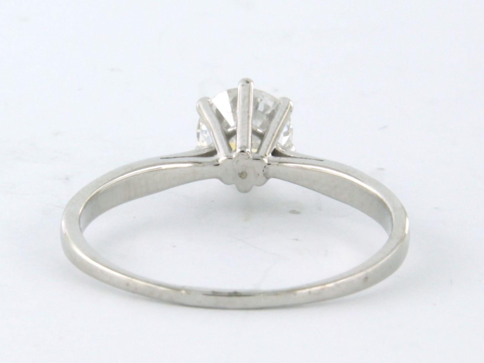 Informe sobre el diamante IGI Anillo con diamante talla brillante de hasta 0,66 ct Oro de 14k en Excelente estado para la venta en The Hague, ZH