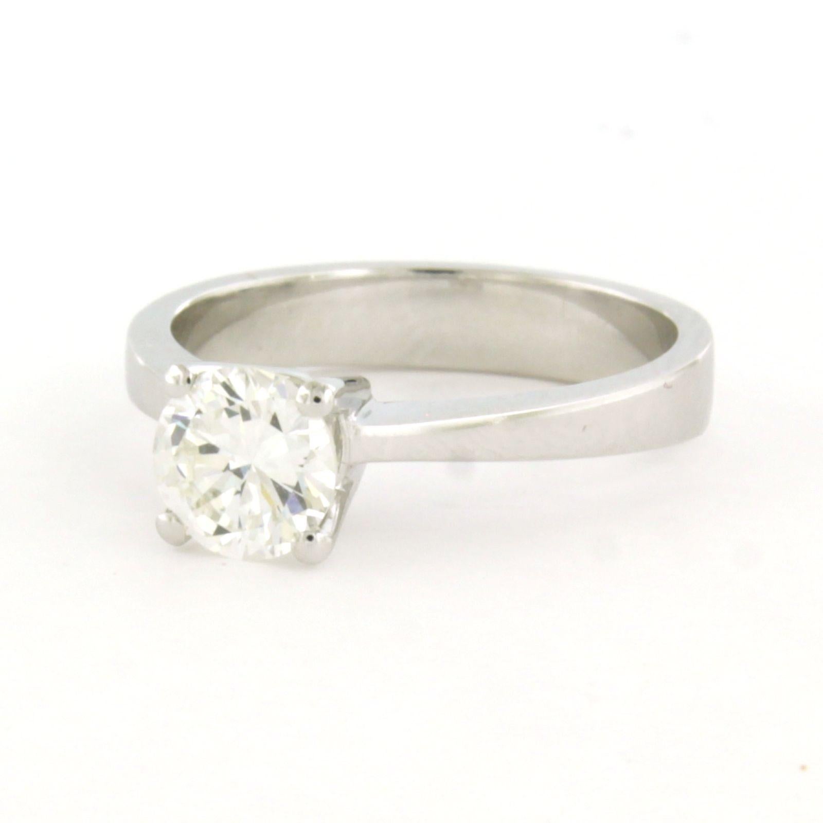 Anello solitario con diamante IGI e diamante taglio brillante fino a 1,03ct in oro 14k in vendita 2