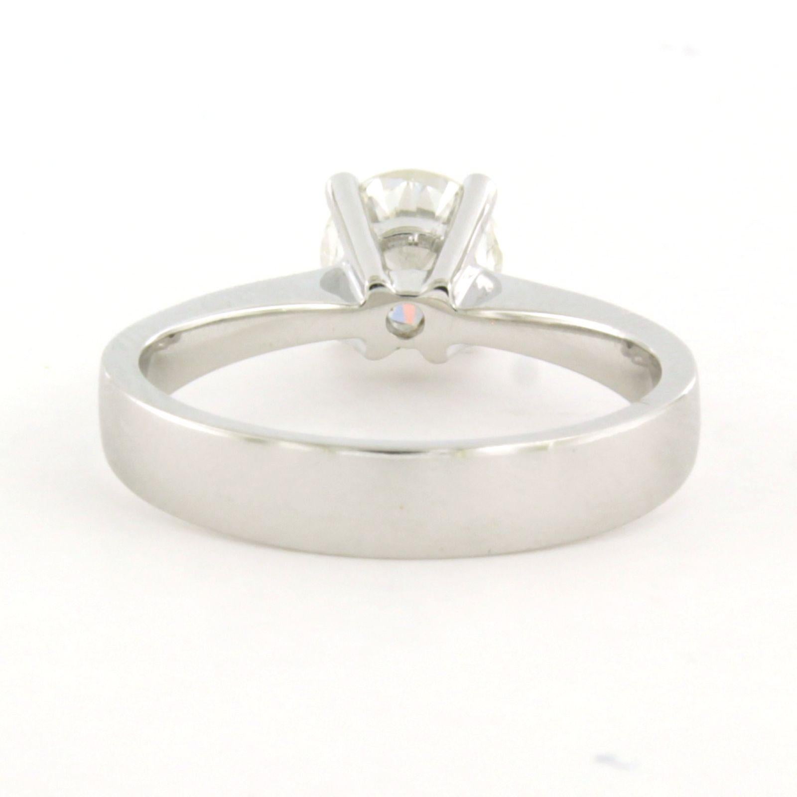 Anello solitario con diamante IGI e diamante taglio brillante fino a 1,03ct in oro 14k in vendita 1