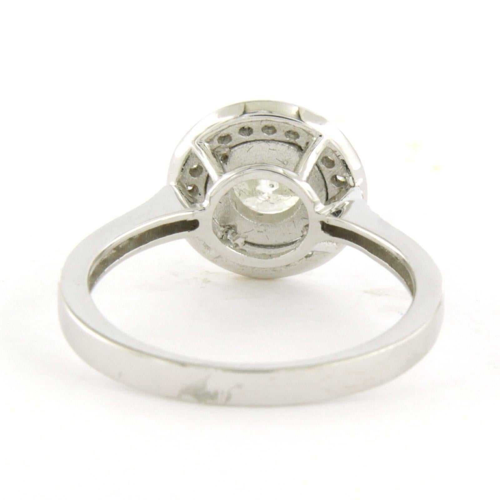 IGI JEWEL Bericht Ring mit Diamanten im Brillantschliff bis zu 1,50ct 3,5 Gramm 14k Gold im Angebot 2